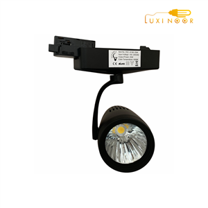 لامپ هالوژن ریلی سقفی روکار مدرن لوکس پرنور بدنه مشکی 25 وات FEC کد 6158B