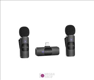 میکروفون بی‌سیم BOYA BY-V2 دو کاناله لایتنینگ