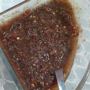 ترشی لیته بادمجان گوجه همراه رب انار