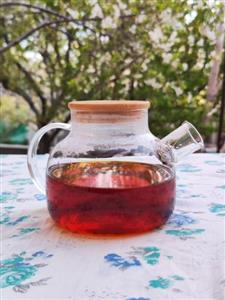 قوری پیرکس درب چوبی شعله مستقیم 800 میل وارداتی - دمنوش و چای