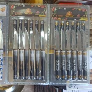 کارد میوه دیاموند اصلی جعبه 12تایی رنگ ثابت چاقو تک کاردمدادی125
