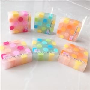 پاک کن مربعی ژله ای مغزدار  خالخالی