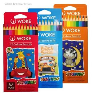 مداد رنگی 12 رنگ جعبه مقوایی ووک (woke) مدل 9403P