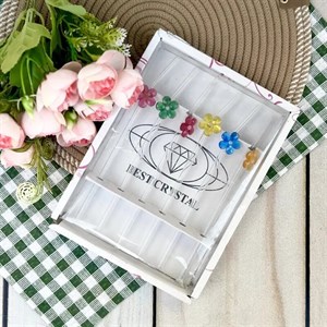 نی شربت شیشه ای گلدار