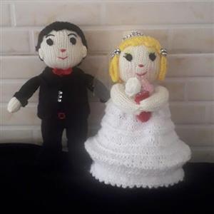 عروس و دوماد بافتنی دستبافت()