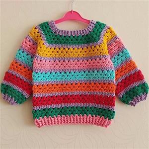 ژاکت دخترانه رنگی رنگی