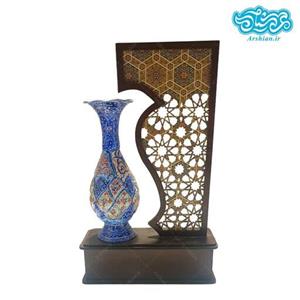 تندیس گلدان مینا 16 سانتی متری کد 015