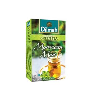 چای سبز نعنا مراکشی دیلما مدل D2 بسته 20عددی 