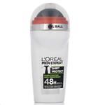 مام رول ضد تعریق مردانه شرت پروتکت لورالLoreal Man Expert Shirt protect 48h Roll On For Man 50 ml