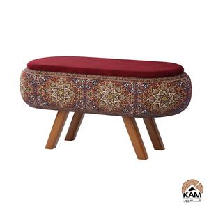 پاف نیمکتی سایز 120 آکام چوب کد 97 در 4 رنگ پایه
