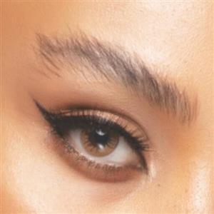 لنز چشم طبی رنگی فصلیrainbowمدلbrown1(tone101)رنگ عسلی بدون دور