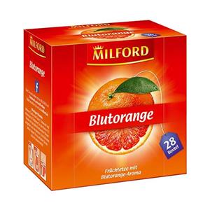 دمنوش آلمانی پرتقال خونی میلفورد مدل Blutorange بسته 28 عددی 