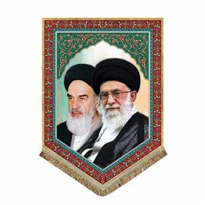 پرچم مخمل امام خمینی و آیت الله خامنه ایکتیبه مخمل امام و آقا 50.70