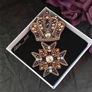 گلسینه جواهردوزی مدل تاج