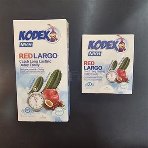 پک کاندوم کدکس رد لارگو.یک بسته بزرگ و یک بسته 3 تایی
