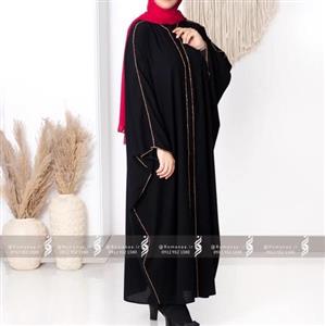 مانتو عبایی مغزی دوزی جلوباز