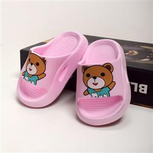 دمپایی دخترانه پاپا مدل تدی خرسی کد 350517 رنگ صورتی سایز 22 تا 24