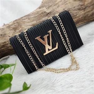 نام کیف مجلسی زنانه مدل بند زنجیری سه بعدی ال وی