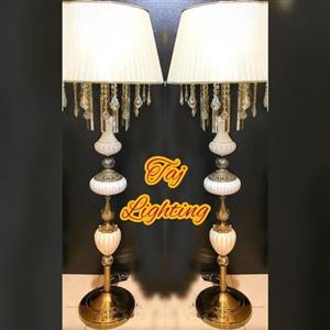 آباژور کنارسالنی سه ستون آویز دار