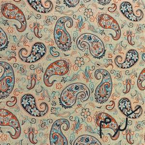 پارچه متری ترمه ابریشمی سالاری طرح نگین