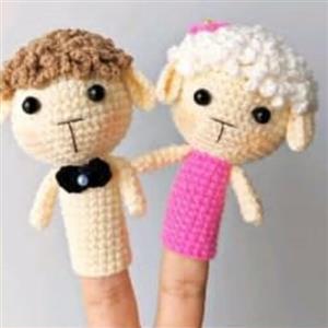 عروسک انگشتی وسرمدادی(بافت)