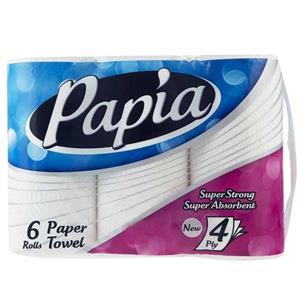 دستمال حوله کاغذی پاپیا بسته 6 عددی Papia Towel Paper 6pcs