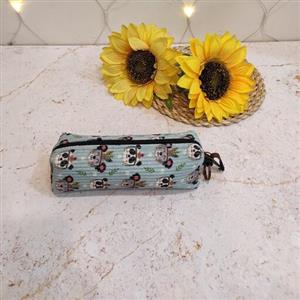 جامدادی تک زیپ فانتزی مخمل کبریتی طرح دار در طرح های متنوع