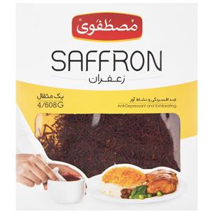 زعفران درجه یک مصطفوی مقدار 4.608 گرم Mostafavi Top Saffron 4.608gr