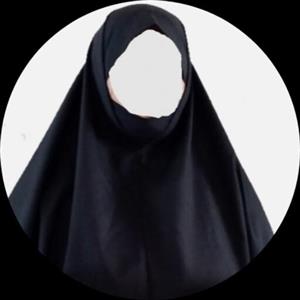 مقنعه چانه دار تترون مشکی قد 80