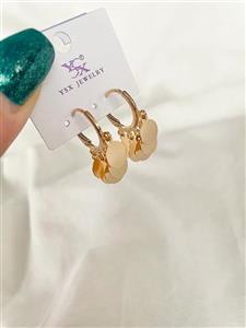 گوشواره حلقه ای آویزدار