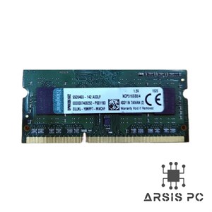 رم لپ تاپ کینگستون مدل 12800 DDR3 1600MHz ظرفیت 4 گیگابایت