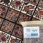 گلیم9 متری(3.5-2.5)-هشت رنگ-طرح گلنوش بژ-در سایزهای مختلف-ارسال پس کرایه