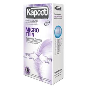 کاندوم خیلی نازک Kapoot Micro Thin کاپوت 12 عددی 