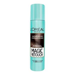 اسپری کانسیلر ریشه مو لورال مدل Magic Retouch رنگ قهوه ای تیره حجم 75 میل