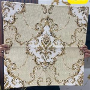 دیوار پوش فومی پشت چسبدار داماس 5 ابعاد 70در70 cm ضخامت 6 میل