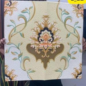 دیوار پوش فومی پشت چسبدار داماس 7 ابعاد 70در70 cm ضخامت 6 میل