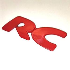آرم فلزی  لوگو پژو آر سی  قرمز ایرانی.PEUGEOT RC.آر سی