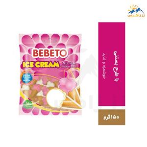 پاستیل ببتو مدل Ice Cream مقدار 80 گرم Bebeto Ice Cream Jelly Gum 80gr