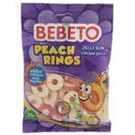 Bebeto Peach Rings Jelly Gum 80gr