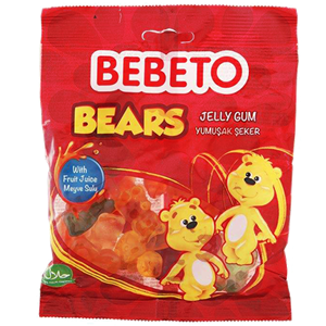 پاستیل ببتو مدل Bears مقدار 165 گرم Bebeto Bears Jelly Gum 165gr