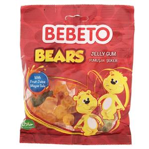 پاستیل ببتو مدل Bears مقدار 165 گرم Bebeto Bears Jelly Gum 165gr