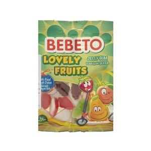 پاستیل ببتو مدل Lovely Fruits مقدار 80 گرم Bebeto Lovely Fruits Jelly Gum 80gr