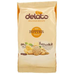 بیسکویت با طعم کره دلاتو مقدار 85 گرم Delato Deicious Biscuits With Butter Flavor 85gr