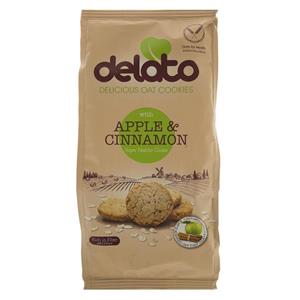 کوکی حاوی جودوسر با سیب و طعم دارچین دلاتو مقدار 150گرم Delato Deicious Oat Cookies With Apple And Cinnamon Super Healthy Cooki 150gr