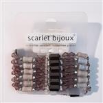 دستبند مگنتی بنفش و طوسی زنانه اسکارلت بیژوکس scarlet bijoux آلمان کد 2003 