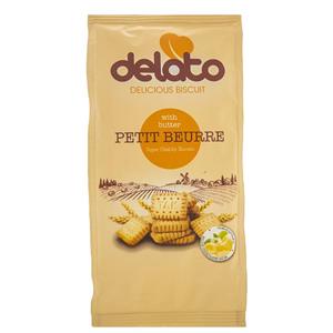 بیسکویت پتی بور دلاتو مقدار 170 گرم Delato Deicious Biscuits With Butter Petit Beurre Flavor Super Heaithy 170gr 