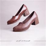 کفش چرم زنانه اداری رسمی مدل آنالی باربی رنگ قهوه ای سایز 37 تا 41