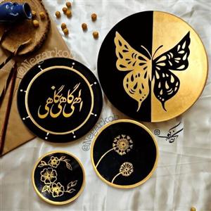 تابلو دکوراتیو سفالی تماما نقاشی دست و ضد آب