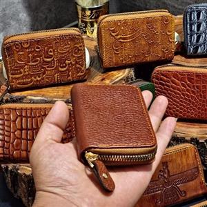 جاکارتی چرم طبیعی  زیپدار  طرحدار وساده جاکارتی زیپ دار از تولید به مصرف