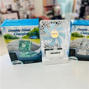 پنکه شارژی و شارژ خورشیدی سولار مدل 666
